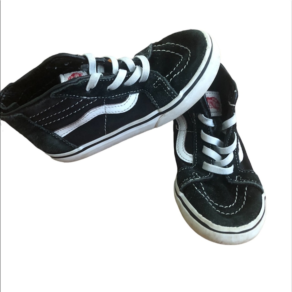 Boys toddler size 10 VANS high-top with zipper